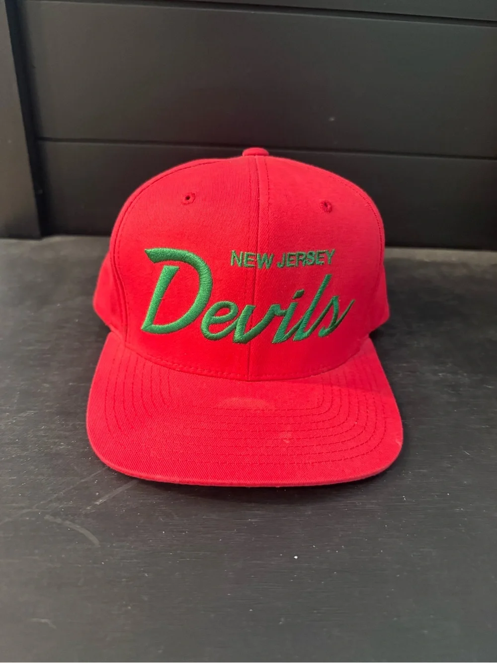 Mitchell & Ness Hockey Vintage Series New Jersey Devils Snapback Green Hat NHL
